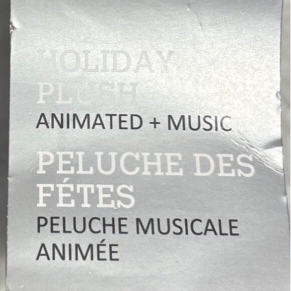 Loblaws Holiday Plush Animated Musical Christmas Dog Antlers Jingle Bells 9" Dan - Picture 4 of 8